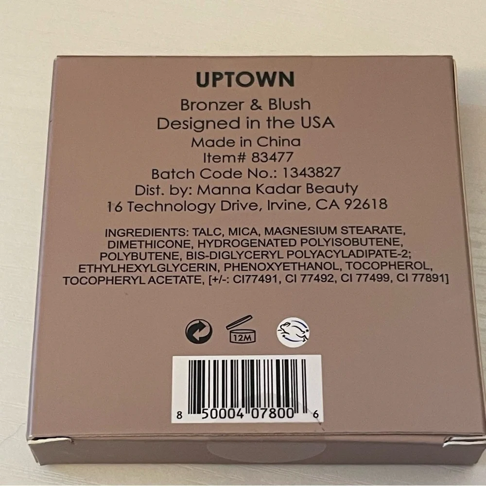 Manna Kadar Beauty Uptown Long Wear Powder Split Pan Duo Bronzer & Blush